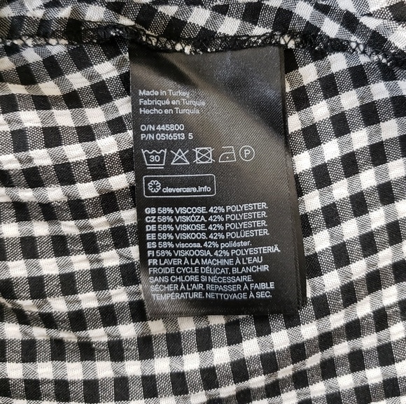 H&M Asymmetric Gingham Plaid Dress - Picture 7 of 7